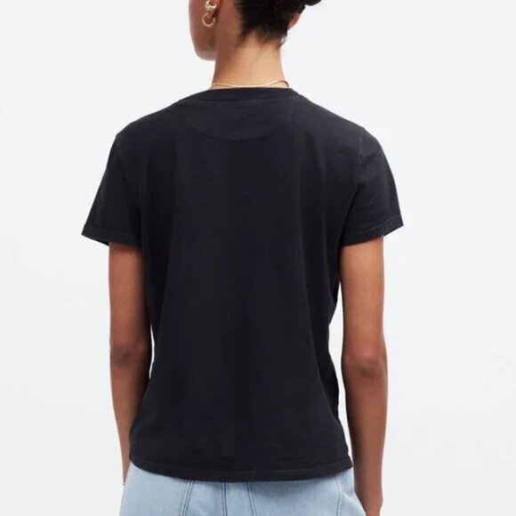 Madewell Premium Standard 01. The Shrunken Tee Black Size M NWT - Picture 3 of 8